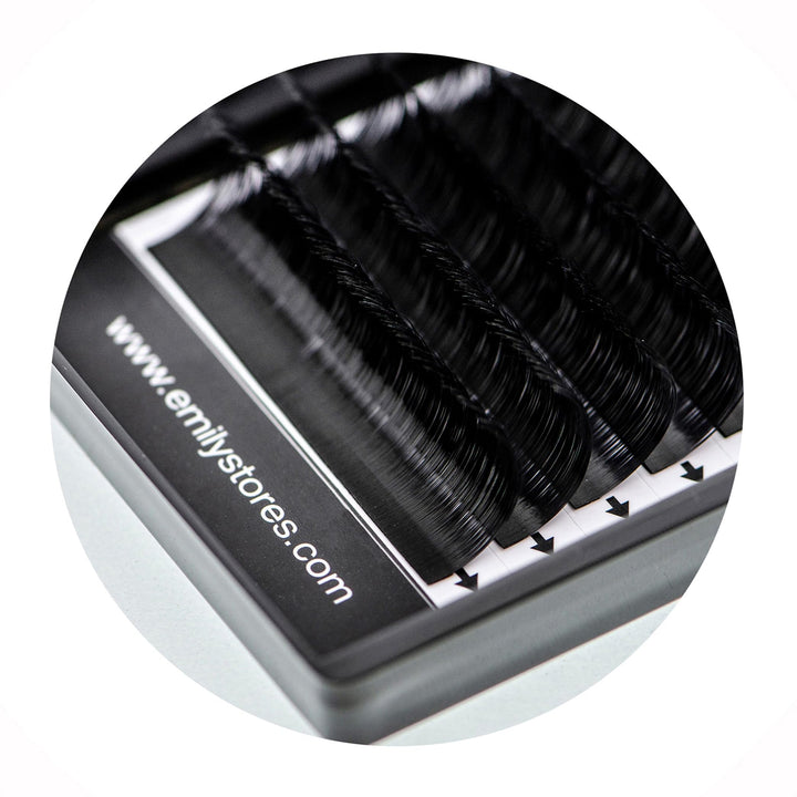 Eyelash Extensions 0.20mm Thickness B Curl Length 10mm Silk Mink Fake Eye Lashes In One Tray