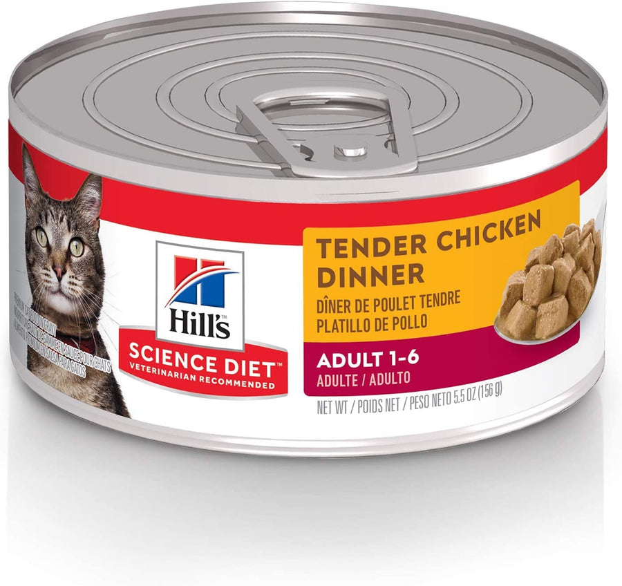 Adult 1-6, Adult 1-6 Premium Nutrition, Wet Cat Food, Chicken Stew, 5.5 oz Can, Case of 24