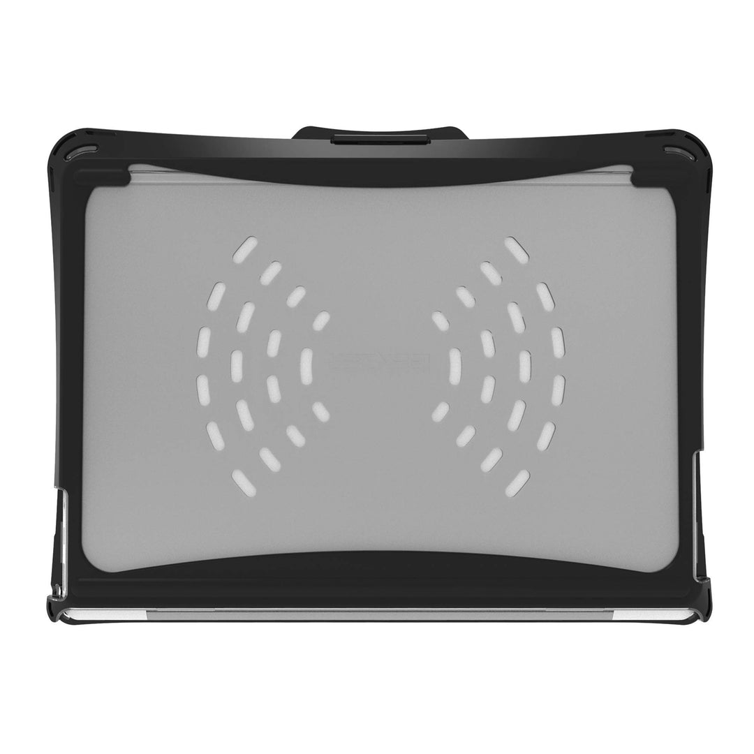 iBenzer Hexpact Case for Microsoft Surface Laptop Go 3/2/1 12.4 2023-2020 (2013&1943), Heavy Duty Case for 12.4 Surface Laptop Go 3/2/1, Protective Cover+Screen Lock for K-12 Students, Black, MS-LG