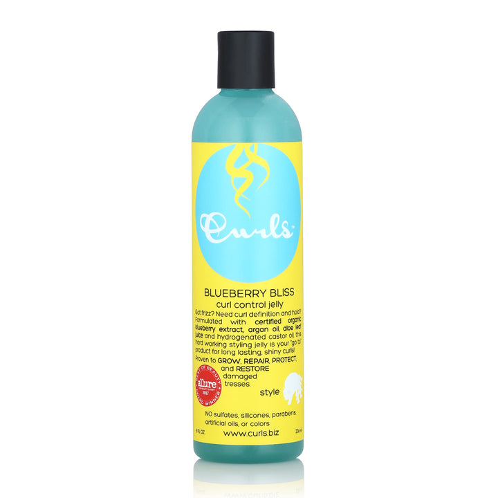 Blueberry Bliss Control Jelly - 8 oz, Define & Defrizz, Wash and Go's, Twist Outs & Braid Outs, for Wavy, Curly, and Coily Hair Types