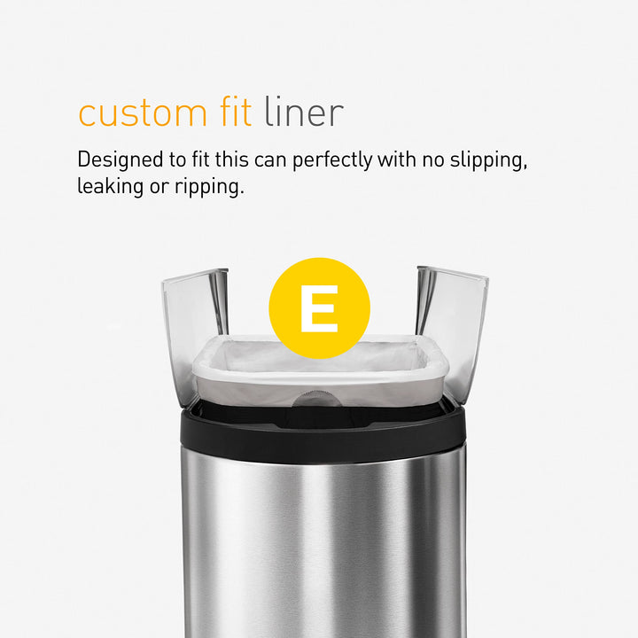 Code E Custom fit Liners, 1 Refill Pack (20 Liners), 20 L / 5.3 Gal