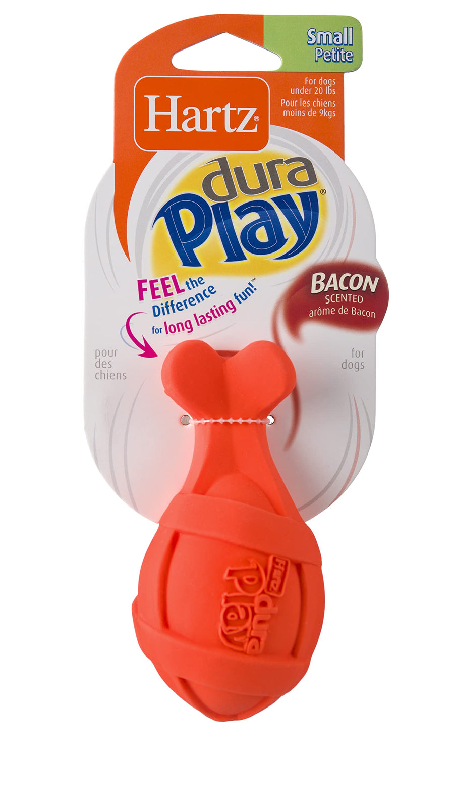 Dura Play Bacon Scented Rocket Dog Toy, Small , 1 Count