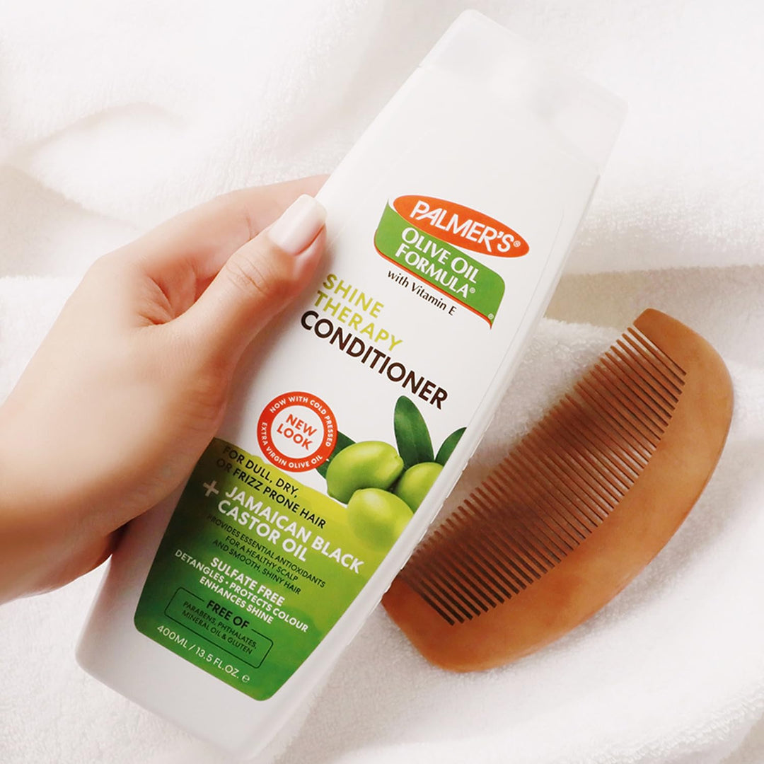 Palmer's Olive Oil Conditioner For Shine, Volume & Balanced Scalp, Free Of Sulfates, Parabens, Phthalates, Mineral Oil & Gluten - 400Ml,1 Count