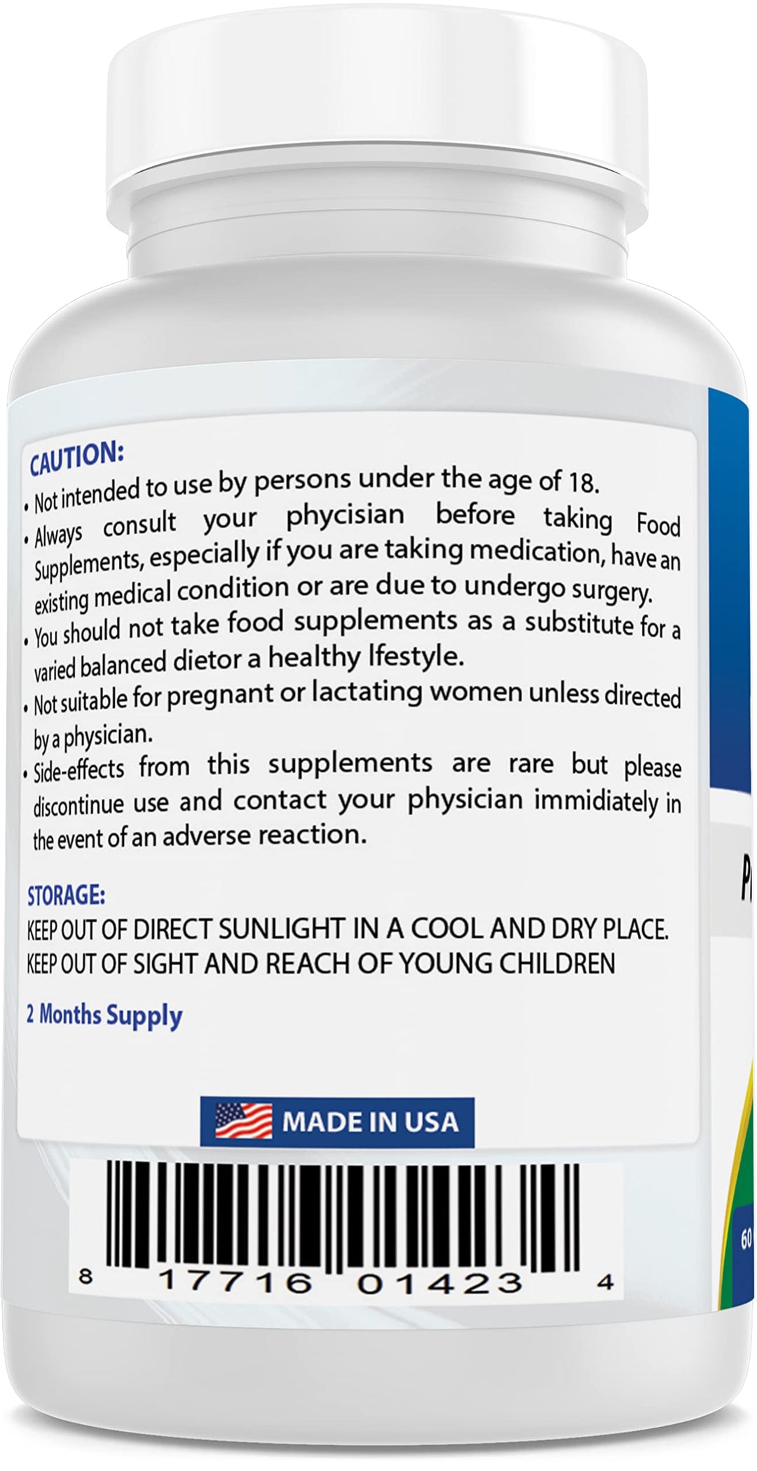 Acetyl L-Carnitine 1000mg Capsule, 60 Count