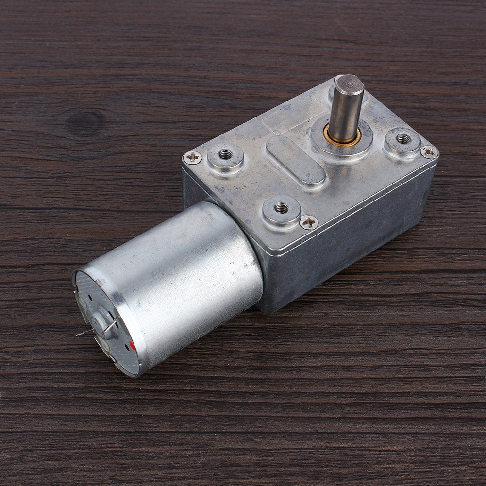 Worm Gear Motor Mini Turbine Worm High Turbine Worm Reduction Motor DC 12V 2 RPM for DIY Project