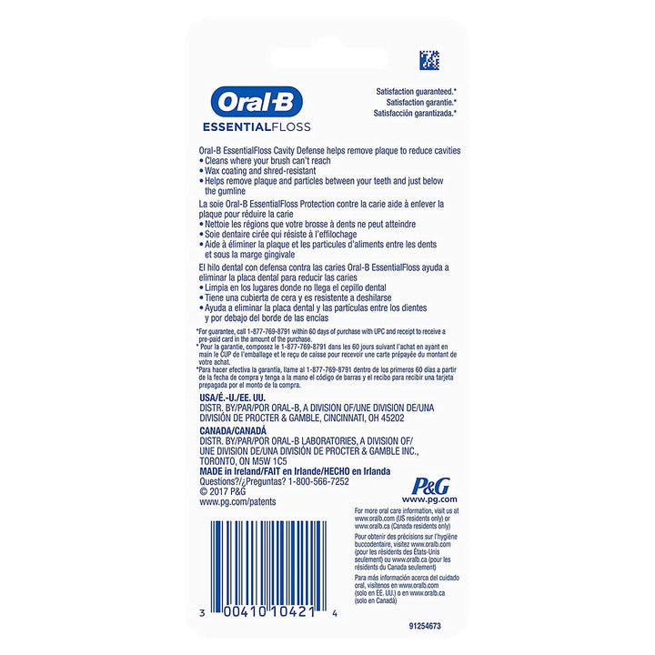 EssentialFloss Cavity Defense Dental Floss, 50 M, Pack of 2
