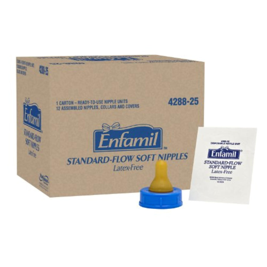 Standard Flow Soft Nipples, Latex-Free & BPA Free, 12 Count