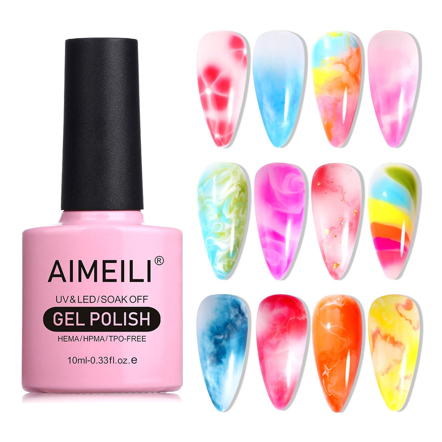 Nail Art Blossom Gel Nail Polish Soak Off UV LED Clear Blooming Gel Manicure 10ml
