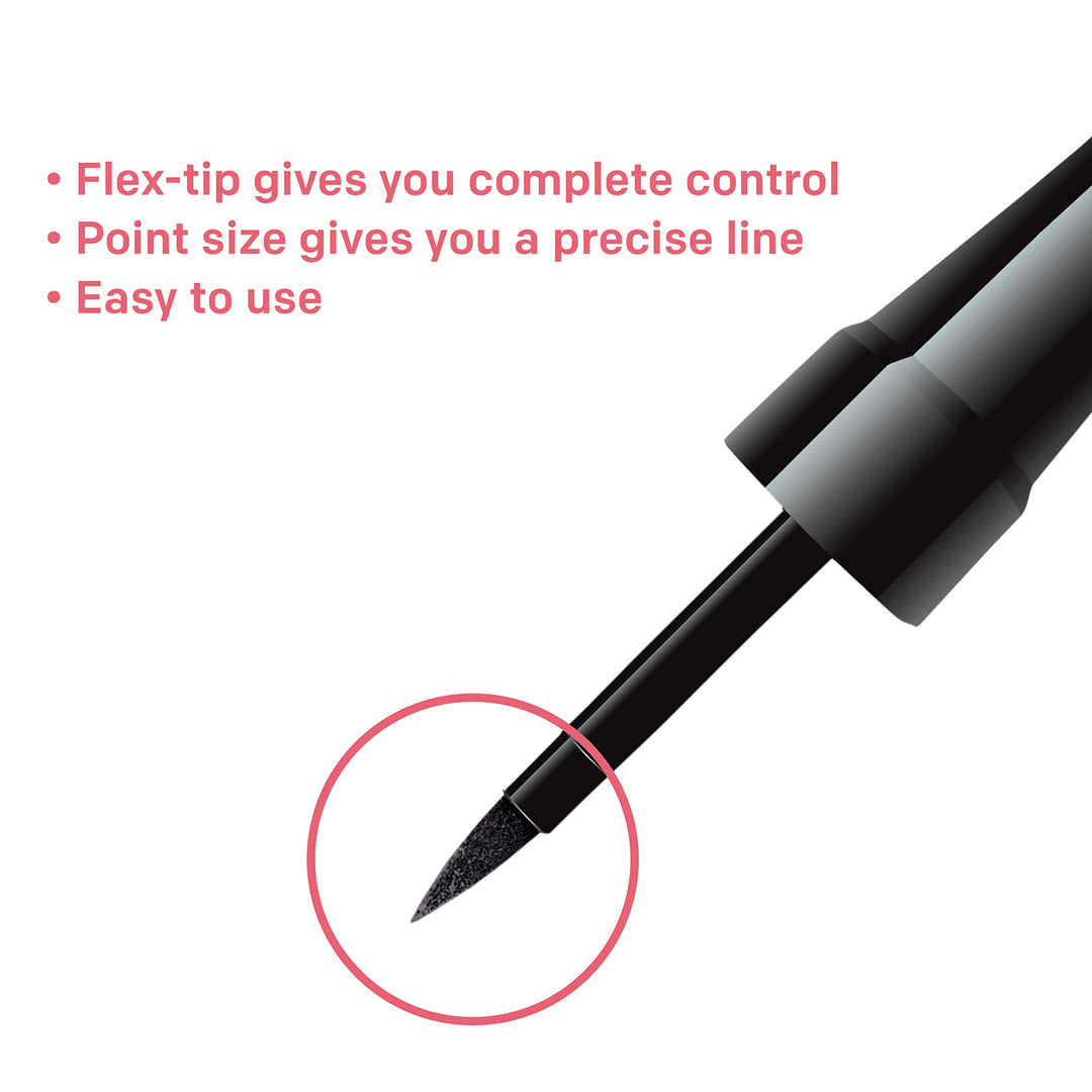 Liquid Eyeliner, Waterproof and Longwearing, Hypoallergenic, Cruelty Free, -Fragrance Free, Ophthalmologist Tested, 222 Brown, 0.08 oz