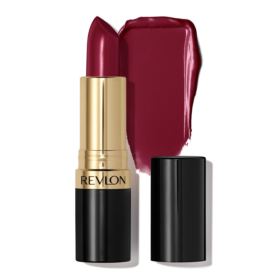 Revlon Super Lustrous Lipstick, High Impact Lipcolor with Moisturizing Creamy Formula, Infused with Vitamin E and Avocado Oil in Plum / Berry, Vampire Love (777)