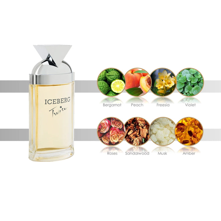 Twice Woman - Floral Aquatic Fragrance For The Modern Woman - Fresh And Bright Feminine EDT Spray Perfume For Women - Invigorating Notes Of Freesia, Cyclamen, Amber, Sandalwood - 3.3 Oz