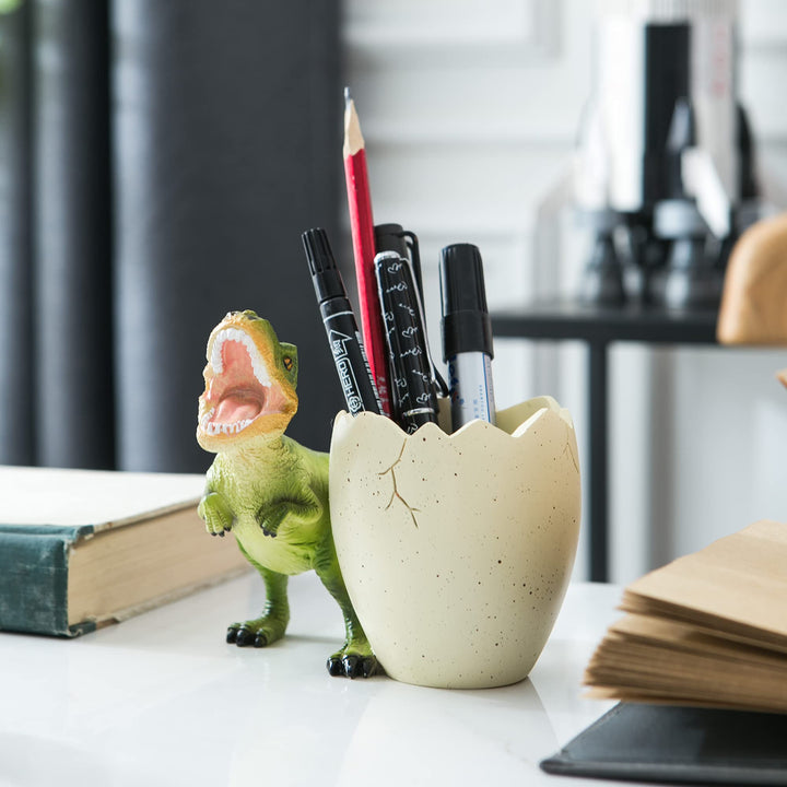 Dinosaur Pen Holder for Desk, Pencil Holder, Cute Fashion Desk Organizers and Accessories, Office Supplies Idea Gift for Women and Kids