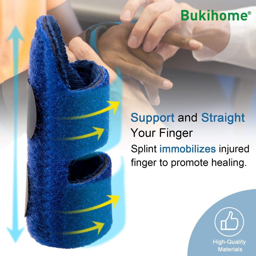 1 PC Finger Splint, Trigger Finger Splints, Mallet Finger Brace, Finger Support and Straightener for Index, Middle, Ring Finger - Tendon Release and Pain Relief