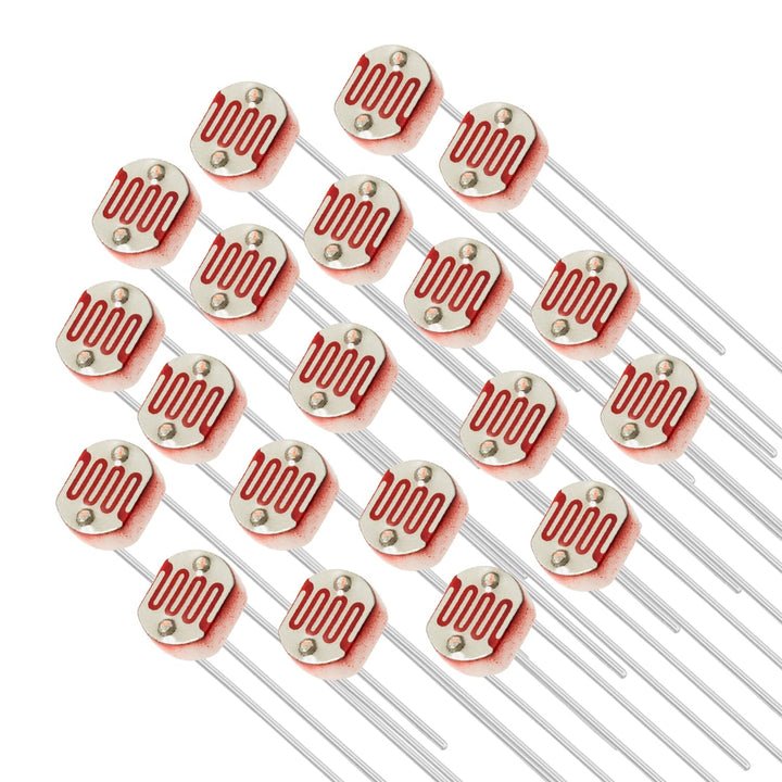Chanzon 5mm 10 O ohm Photoresistor LDR Resistor 5549 GL5549 Light-Dependent Photoconductor 20pcs Photo Light Sensitive