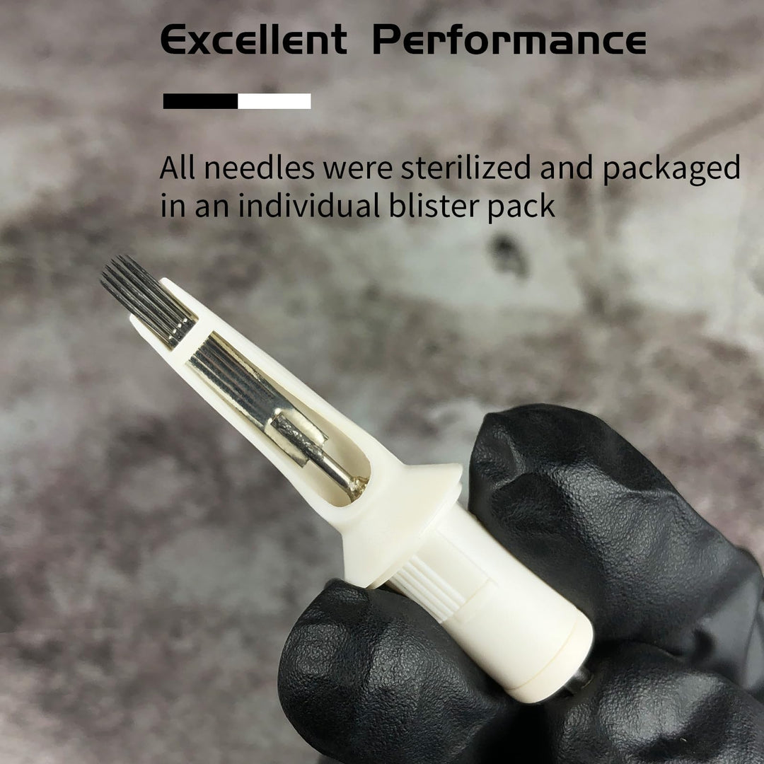 30/09RM : Professional Disposable Tattoo Needle Cartridge 9 Curved Magnum (9RM) 20Pcs