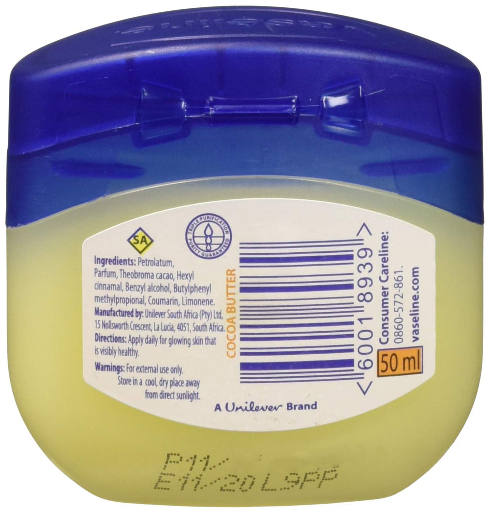 Rich Conditioning Petroleum Jelly, Cocoa Butter, 1.75 Ounces, (Pack Of 3), White
