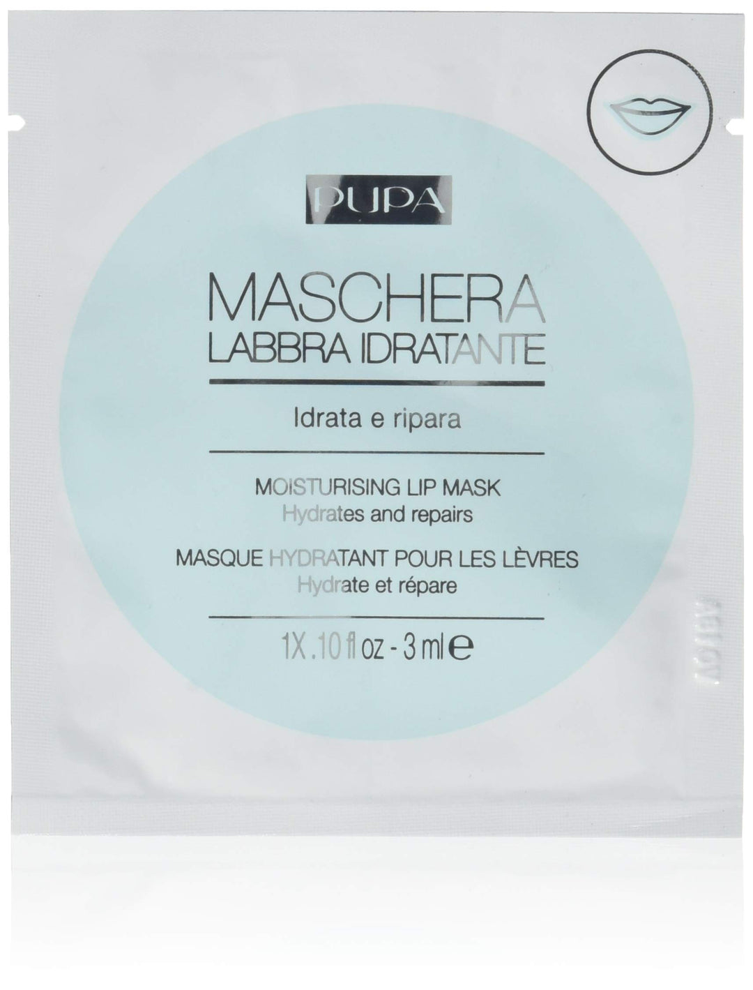 PUPA Milano Moisturizing Lip Mask - Hydrate and Repair Lips - Combat Dryness for Instant Softness - Dermatologically Tested, Paraben Free and Fragrance Free - 0.1 Oz