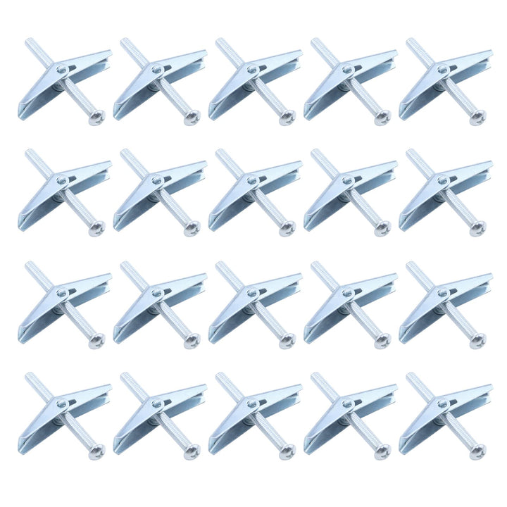 20 PCS M5 Toggle Bolt and Wing Nut for Hanging Heavy Items on Drywall
