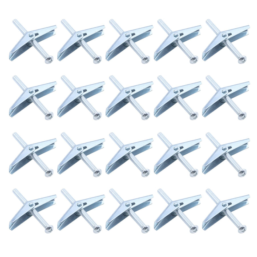20 PCS M5 Toggle Bolt and Wing Nut for Hanging Heavy Items on Drywall