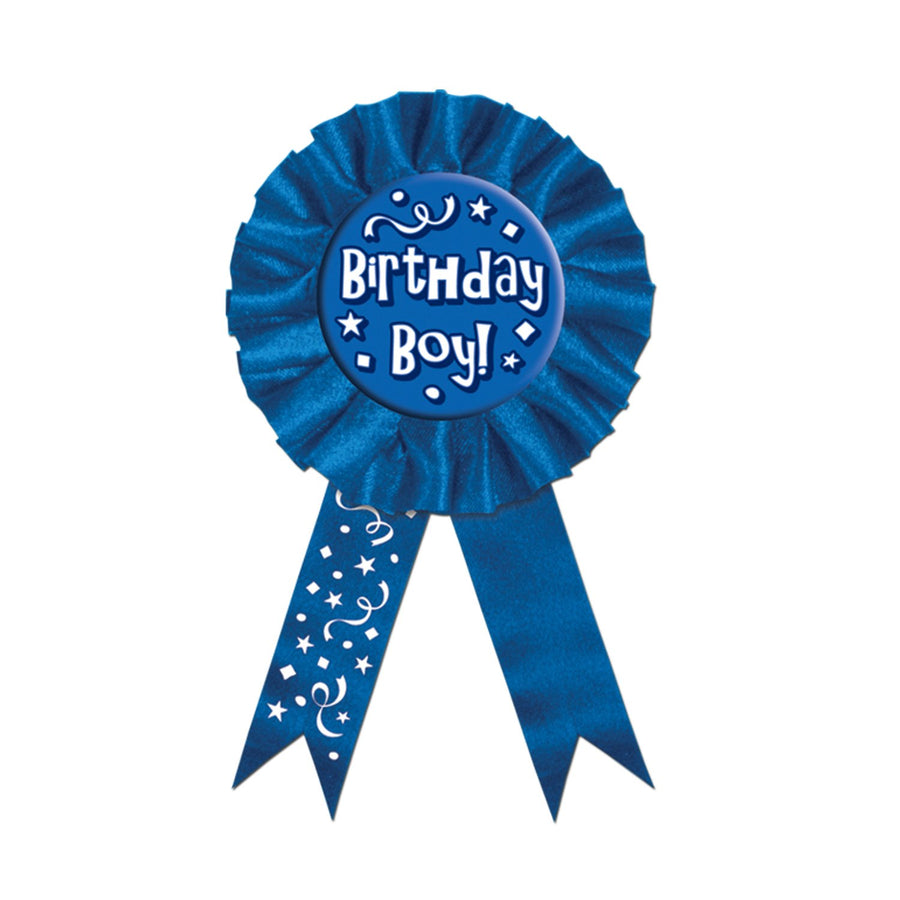 Birthday Boy Award Ribbon Party Accessory (1 count) (1/Pkg)