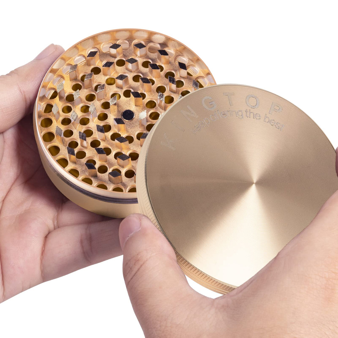 3 Inch Large Spice Grinder, Zinc Alloy Mills (Pink)