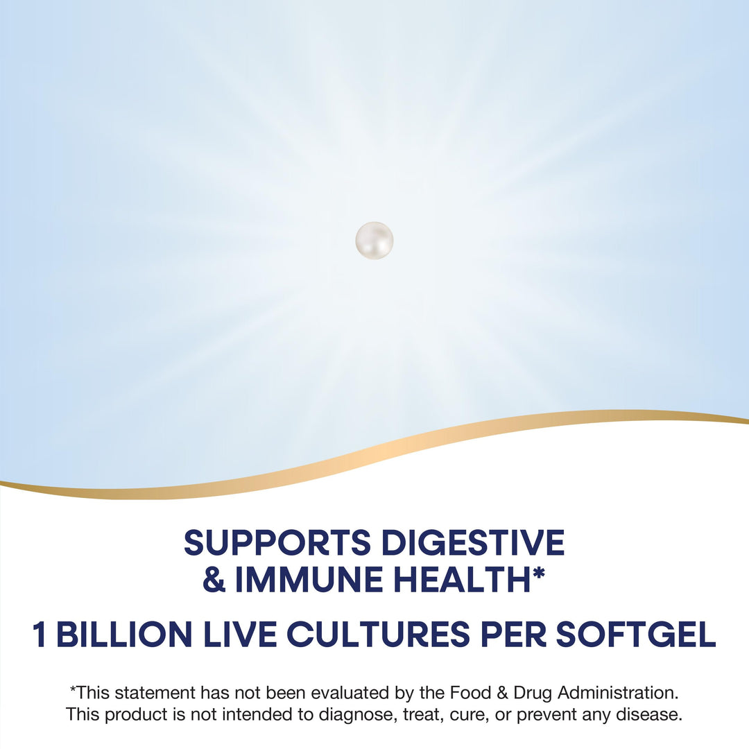 Nature's Way Primadophilus Reuteri Probiotic Pearls for Men and Women, Digestive and Immune Health*, 1 Billion Culture, 4 Probiotic Strains, Survives Stomach Acid, 60 Softgels (Packaging May Vary)