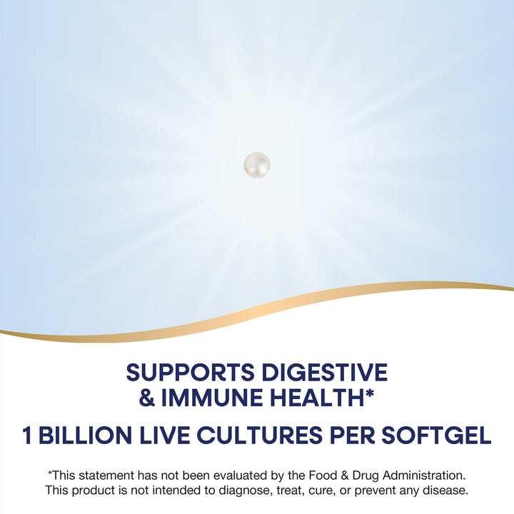 Nature's Way Primadophilus Reuteri Probiotic Pearls for Men and Women, Digestive and Immune Health*, 1 Billion Culture, 4 Probiotic Strains, Survives Stomach Acid, 60 Softgels (Packaging May Vary)