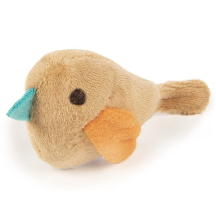 Chickadee Chirp Electronic Sound Cat Toy, Contains Catnip, Battery Powered - Light Brown, One Size