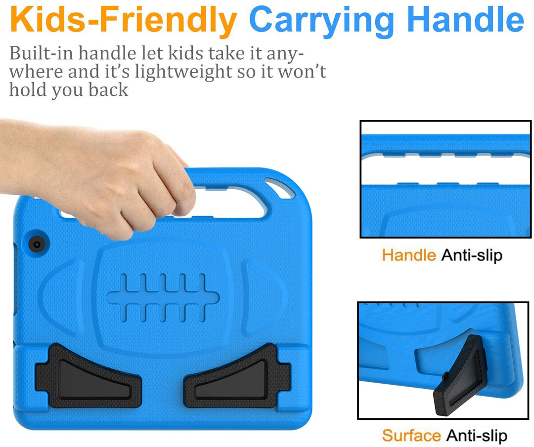 Kids Case for Fire HD 10 Tablet (13th/11th Generation, 2023/2021) with Screen Protector, Shockproof Case for Amazon Fire HD 10 Tablet - Blue