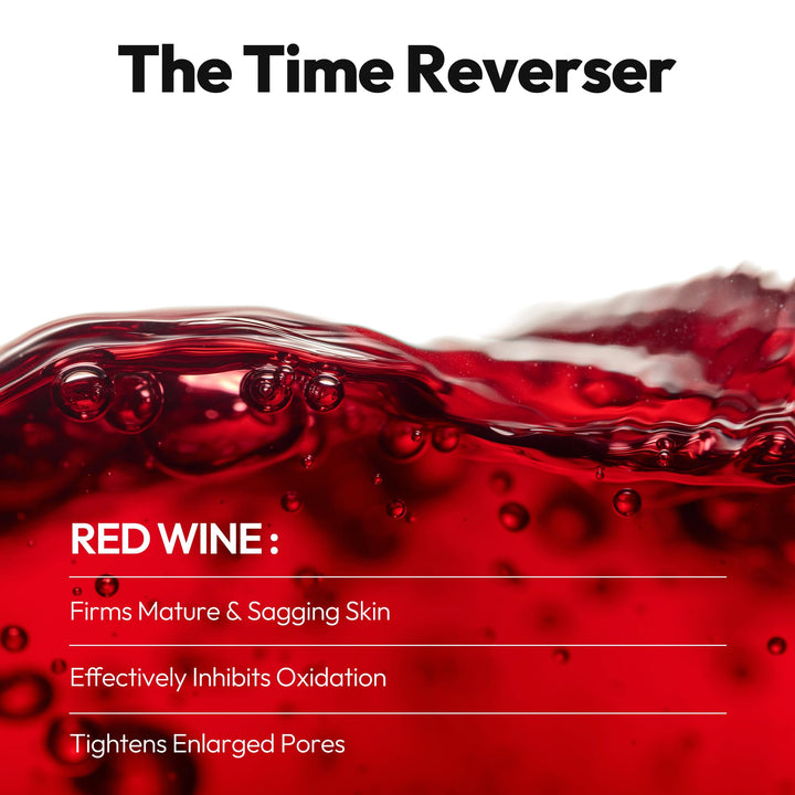 Red Wine Sheet Mask, Daily Face Mask to Restore and Soften Skin, Korean Beauty Favorite, 5-Pack
