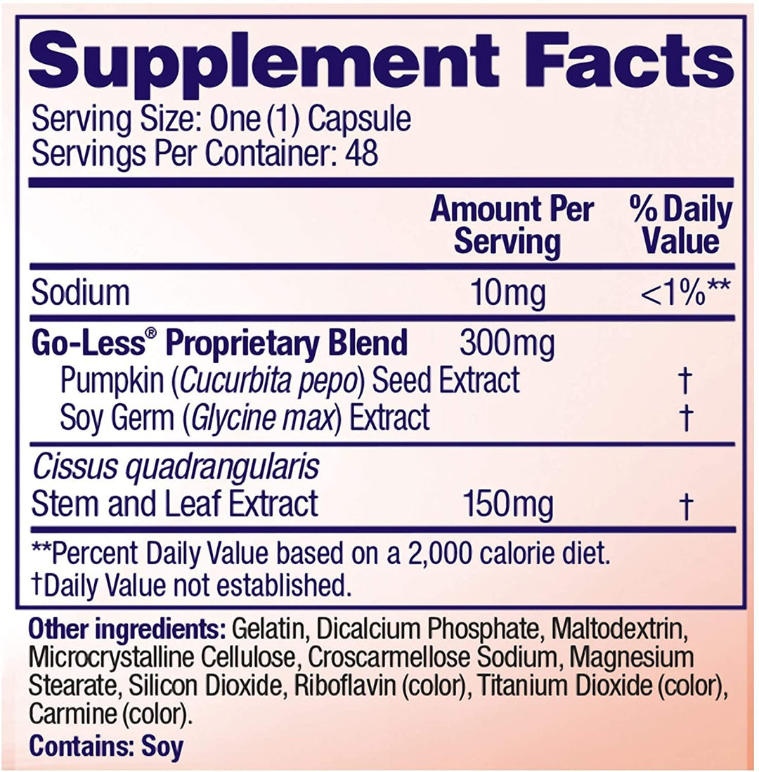 Bladder Control with Go-Less® & Weight Management Dietary Supplement | Helps Reduce Occasional Urgency* | Promotes Healthy Metabolism* | Supports a Good Night’s Sleep* | 48 Capsules