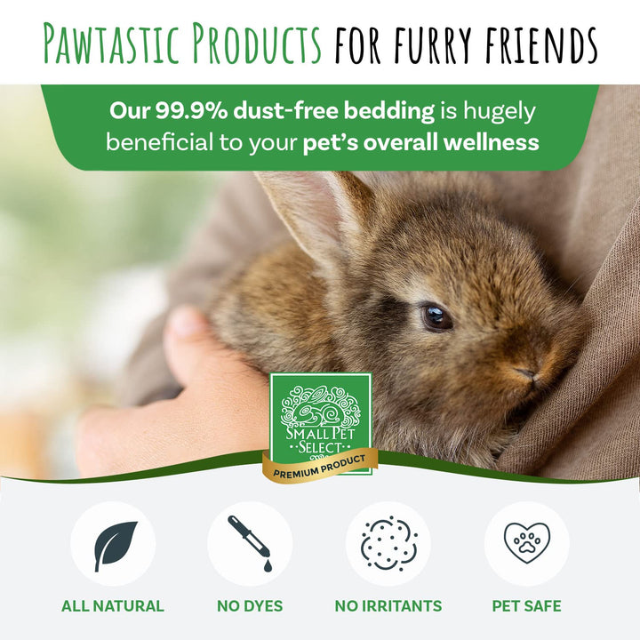 Premium Small Animal Bedding, Natural Soft Paper Bedding for Small Indoor and Outdoor Pets, Made in USA, Jumbo Size 178 L Pack