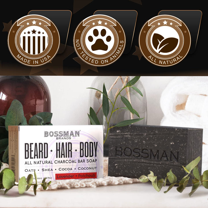 Brands Shampoo Beard Hair & Body Bar Soap