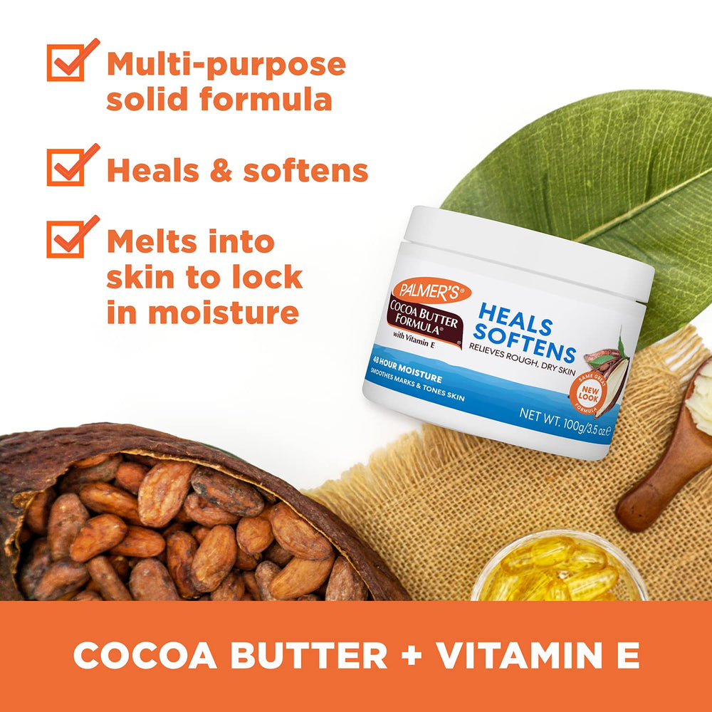 Cocoa Butter Daily Skin Cream For Deep Hydration, Removes Makeup, Soothes Cracked Lips, Heels & Reduction of Scars - 100gm