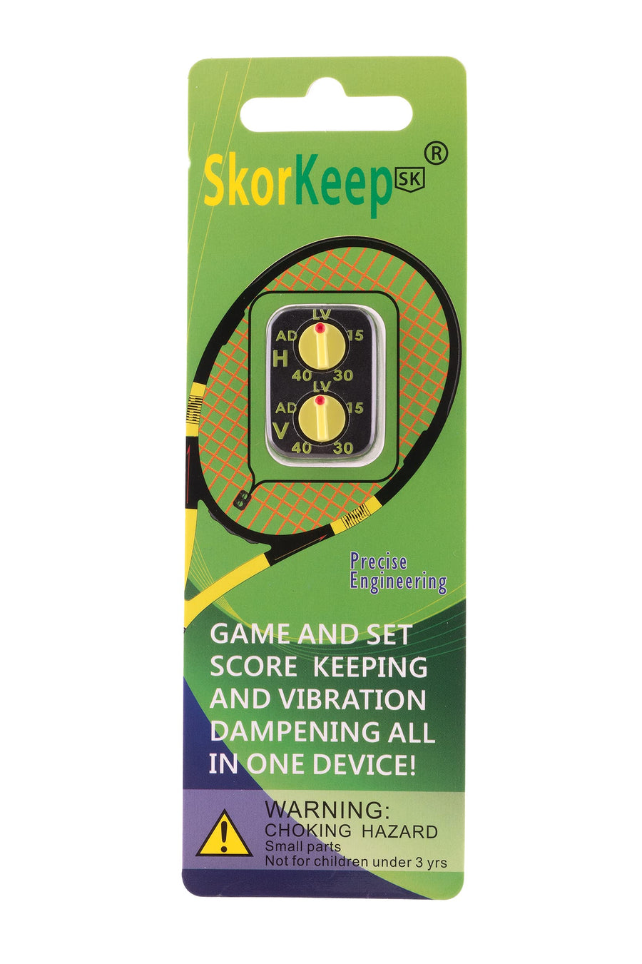 - Tennis Score Keeping and Vibration Dampening in One Device!