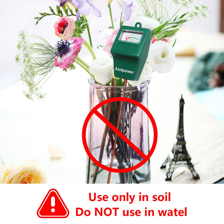 Soil Moisture Sensor Meter,Hygrometer Moisture Sensor for Garden, Farm, Lawn Plants Indoor & Outdoor(No Battery Needed)