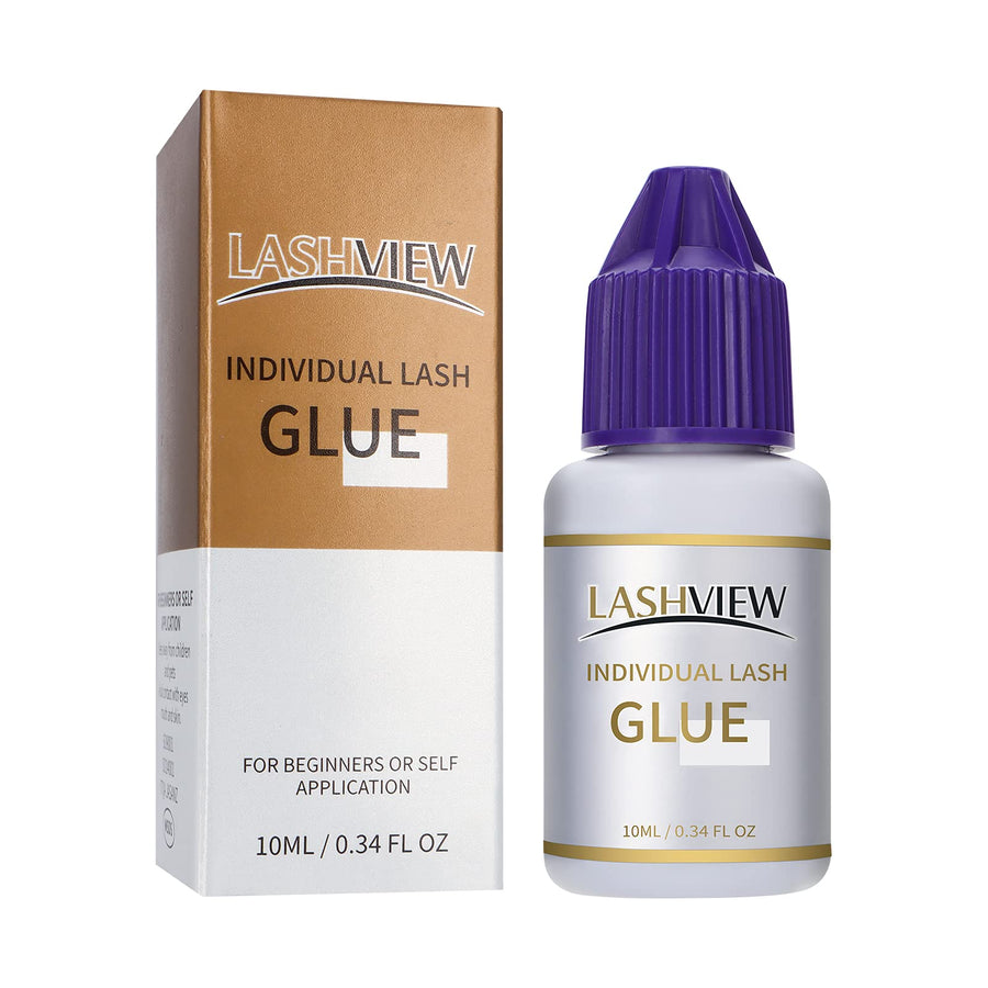 Individual Lash Glue,DIY Lash Extension Glue,Black Eyelash Glue Adhesive for Individual Cluster Lashes,10ML