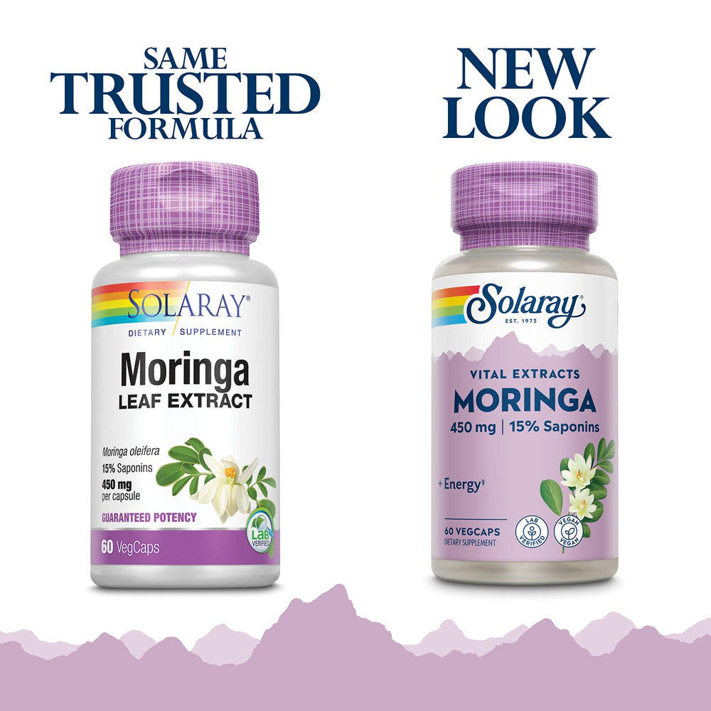 Solaray Moringa Leaf Extract, 450 mg, 60 Caps