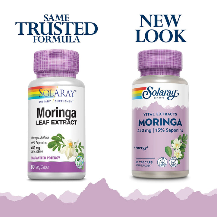 Solaray Moringa Leaf Extract, 450 mg, 60 Caps