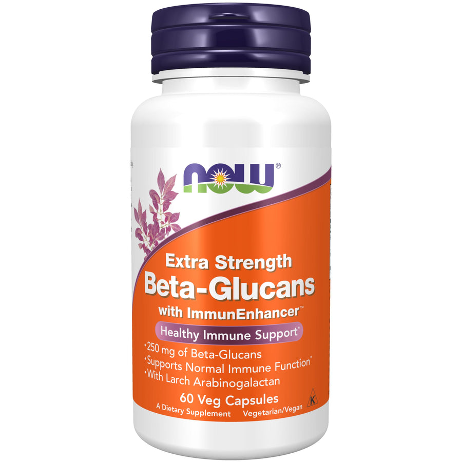 Supplements, Beta-Glucans with ImmunEnhancer™ with Larch Arabinogalactan, Extra Strength, 60 Veg Capsules