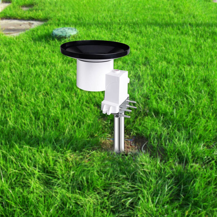 WH5360B Wireless Rain Gauge High Precision Digital 3-in-1 Weather Station with Indoor Thermometer and Hygrometer