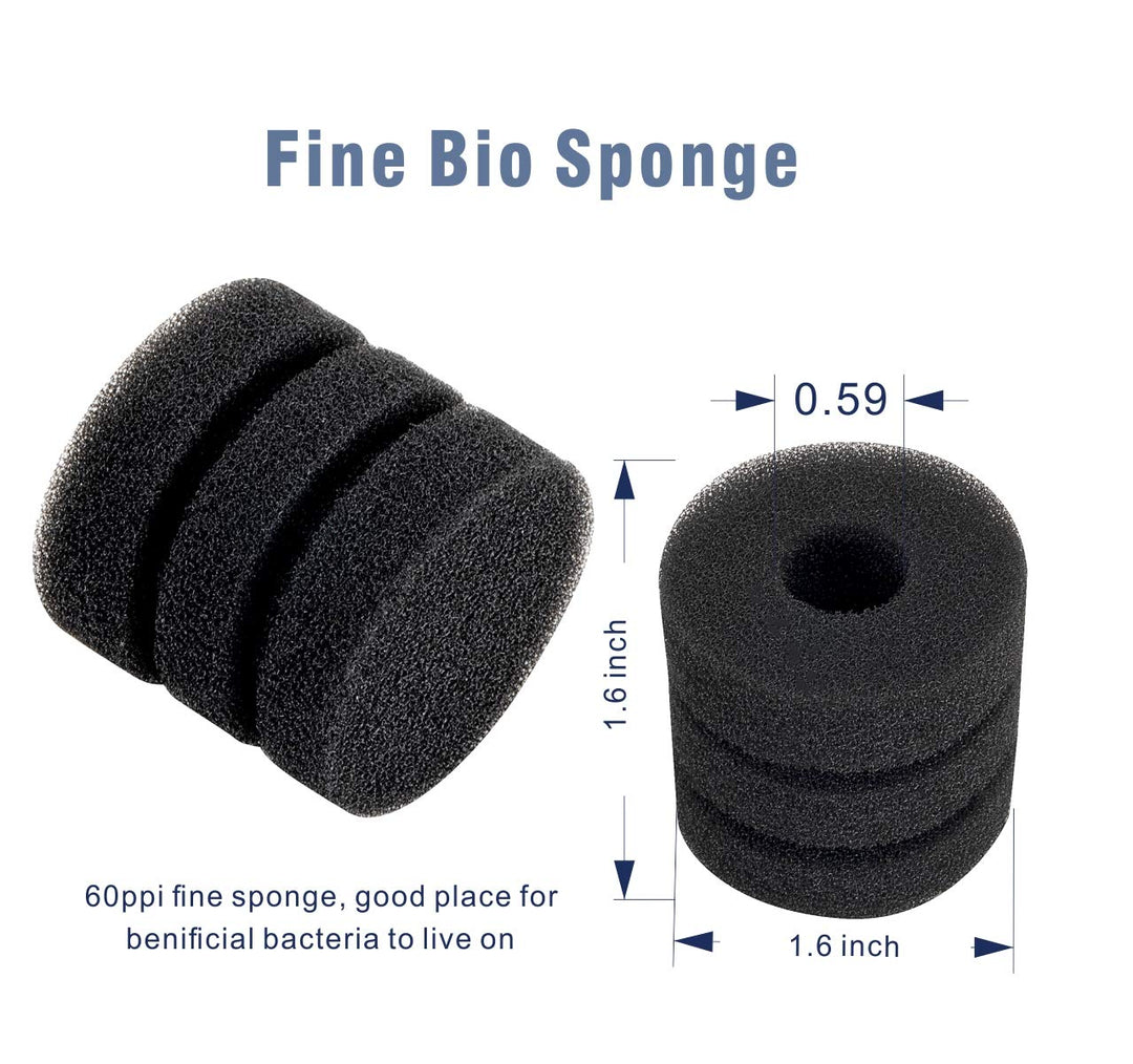 Super Mini Aquarium Single Sponge Filter for Small Fish Tank 0.5-5 Gallon