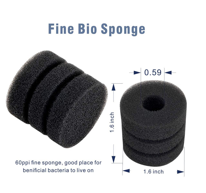 Super Mini Aquarium Single Sponge Filter for Small Fish Tank 0.5-5 Gallon