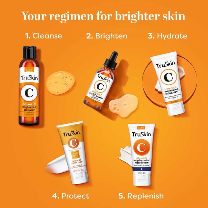 Vitamin C Face Moisturizer for Women – Brightening, Anti Aging, Hydrating, Skin Wrinkle Cream, Dark Spot Corrector – Vitamin B5, Vitamin E, Jojoba Oil, Aloe Vera & Green Tea, 4 fl Oz
