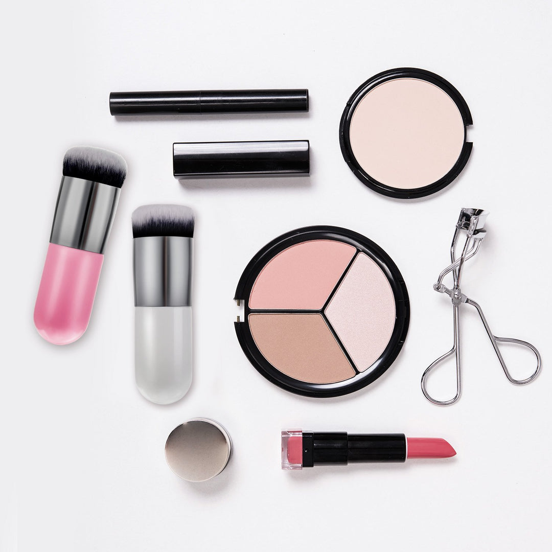 2 Pieces Foundation Brush Flat Cream Makeup Brushes Cosmetic Make-Up Brush