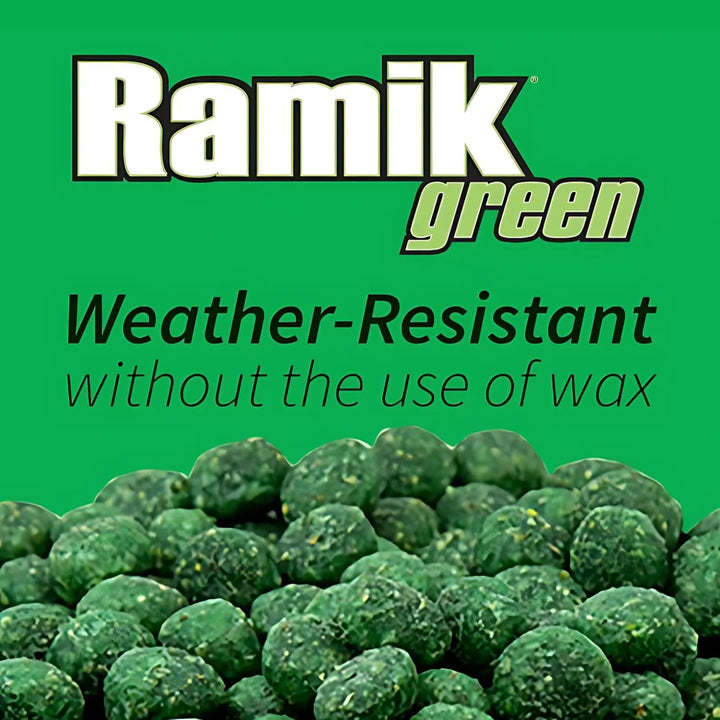 Ramik Green Fish Flavored Weather Resistant Rodenticide Nuggets, 4 lb bag (00615)