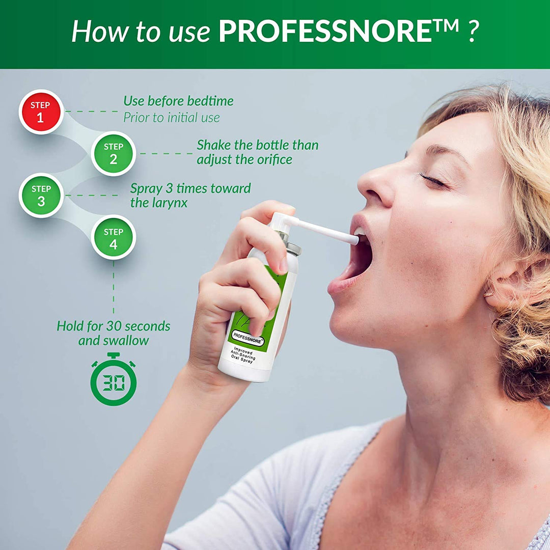Snore Solutions Anti Snoring Stop Relief Spray 1.69 Fl oz (50 ml)