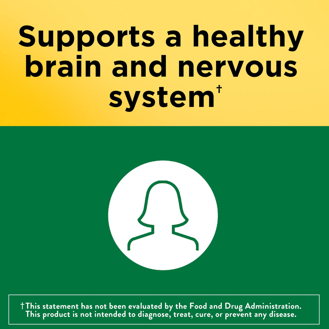 Folic Acid 400 mcg (665 mcg DFE), Dietary Supplement for Nervous System Function, 250 Tablets, 250 Day Supply