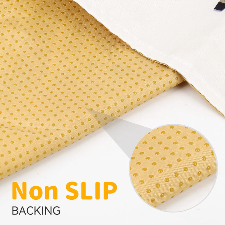 Splat Mat for Under High Chair, 51 SI Anti-Slip Waterproof Multipurpose Splash Mat, Washable High Chair Mat Floor Protection Table Cloth Portable Picnic Play Mat with Early Education Pattern