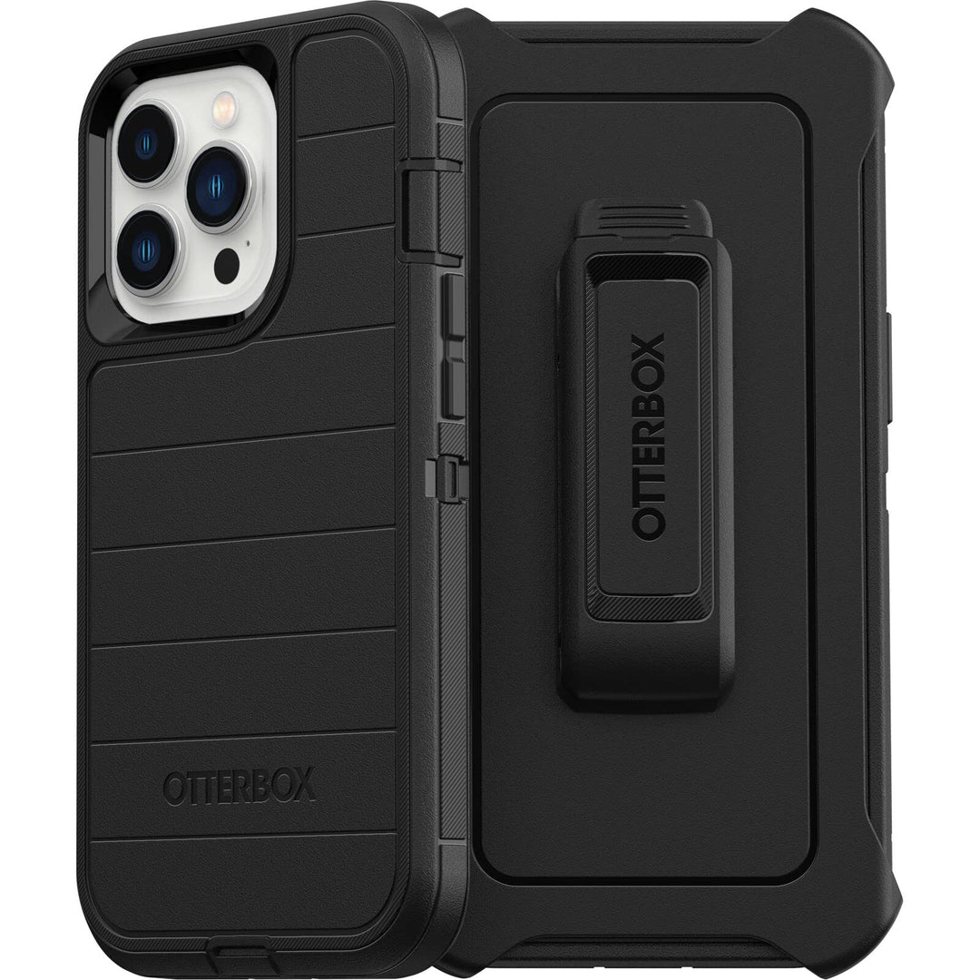 iPhone 13 Pro (ONLY) Defender Series Case - Fort Blue, Rugged & Durable, with Port Protection, Includes Holster Clip Kickstand